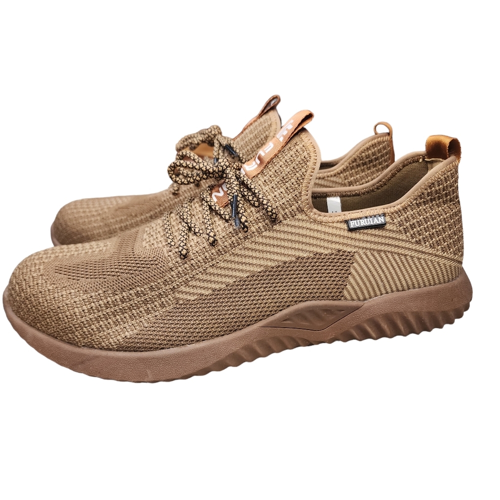 Furuian Men's Non-Slip Steel Toe Safety Shoes Sneakers